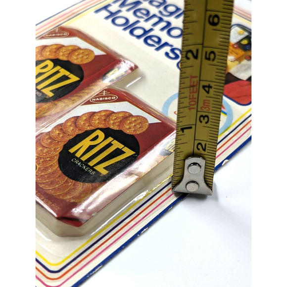 VTG Nabisco Ritz Crackers Box Refrigerator Magnet Set of 2 Arjon 1986 Advertise - Picture 7 of 9